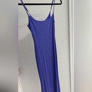 Purple Long Slip Skims Dress